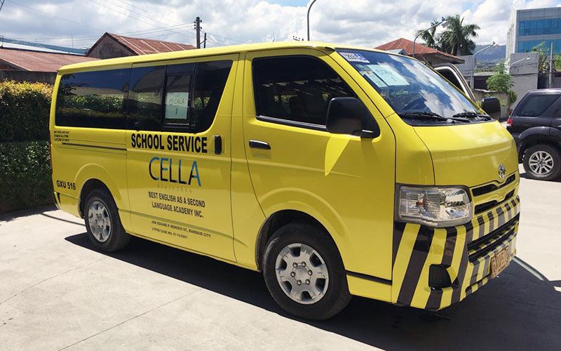 フィリピン留学 CELLA PREMIUM CAMPUS - 送迎車 