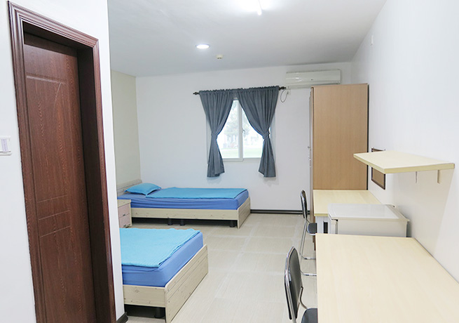 フィリピン留学 EG Academy - 個室は2人部屋を単独使用 