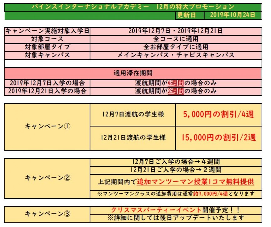 【PINES】12月特大プロモーション！ - 0