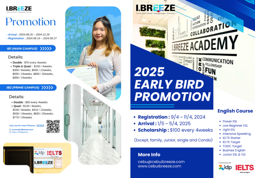 【セブ島I.BREEZE】新キャンパスOPEN記念&早割キャンペーン◎9/11更新 - 0
