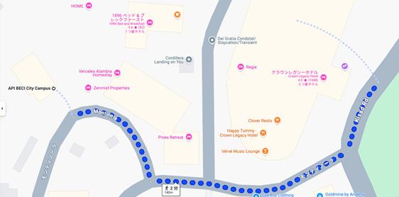 API BECI City campus to Royale Fitness Hub.png