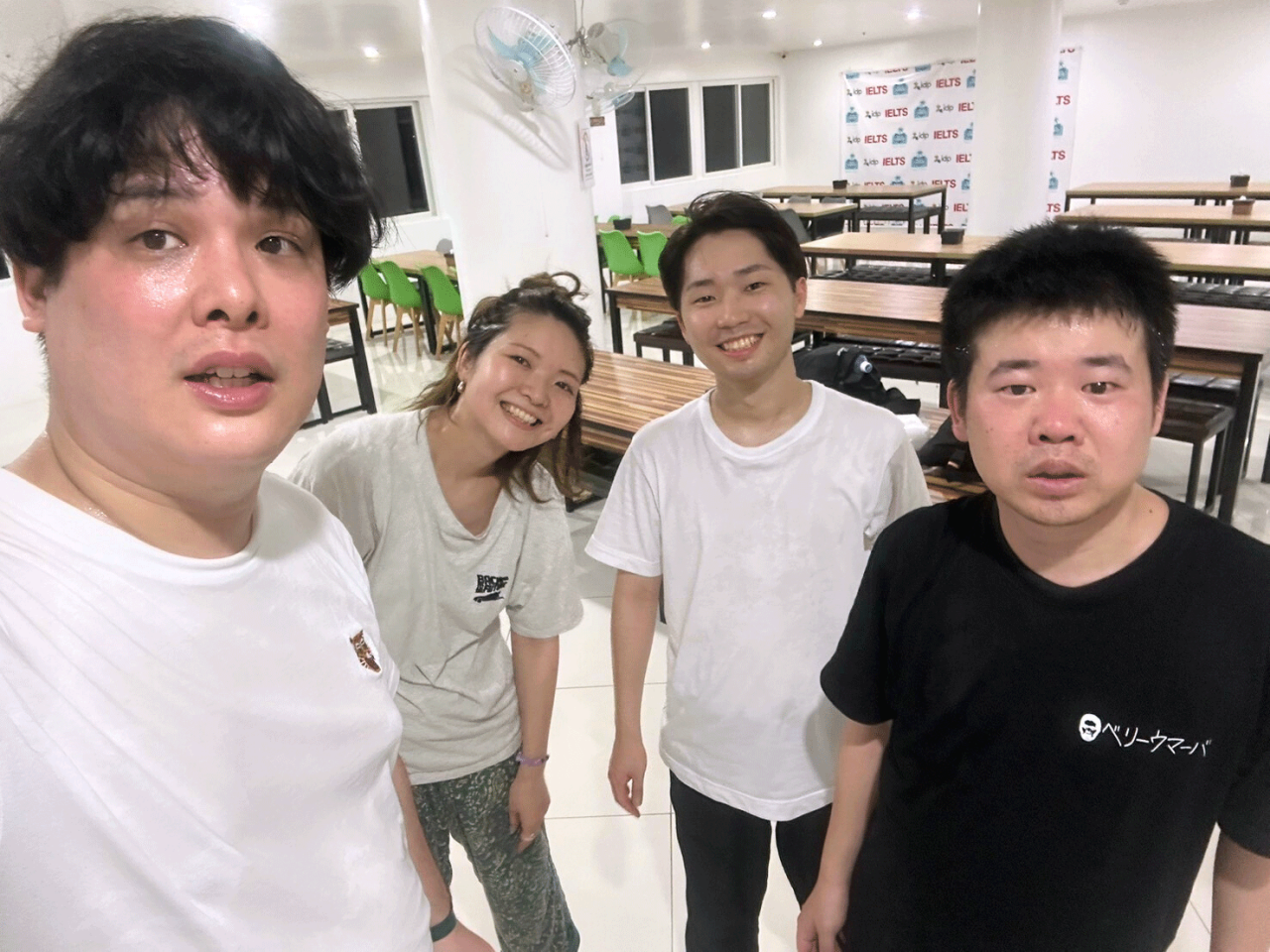 無事に学校へ到着「なんやろこの達成感」の顔