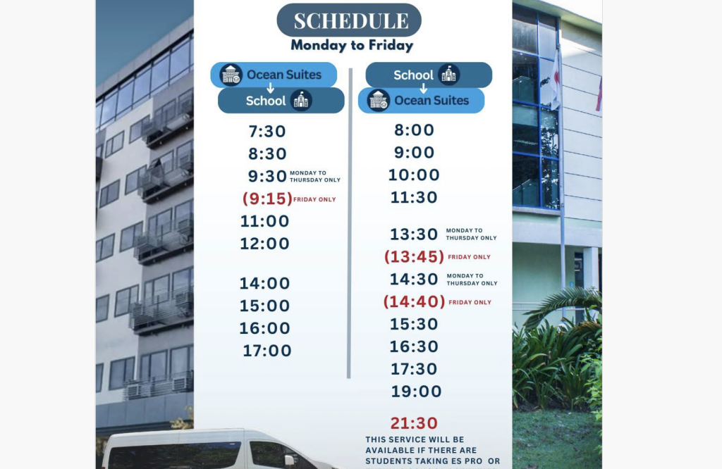 [宿泊体験] 学校から車で10分の新しい外部ホテル