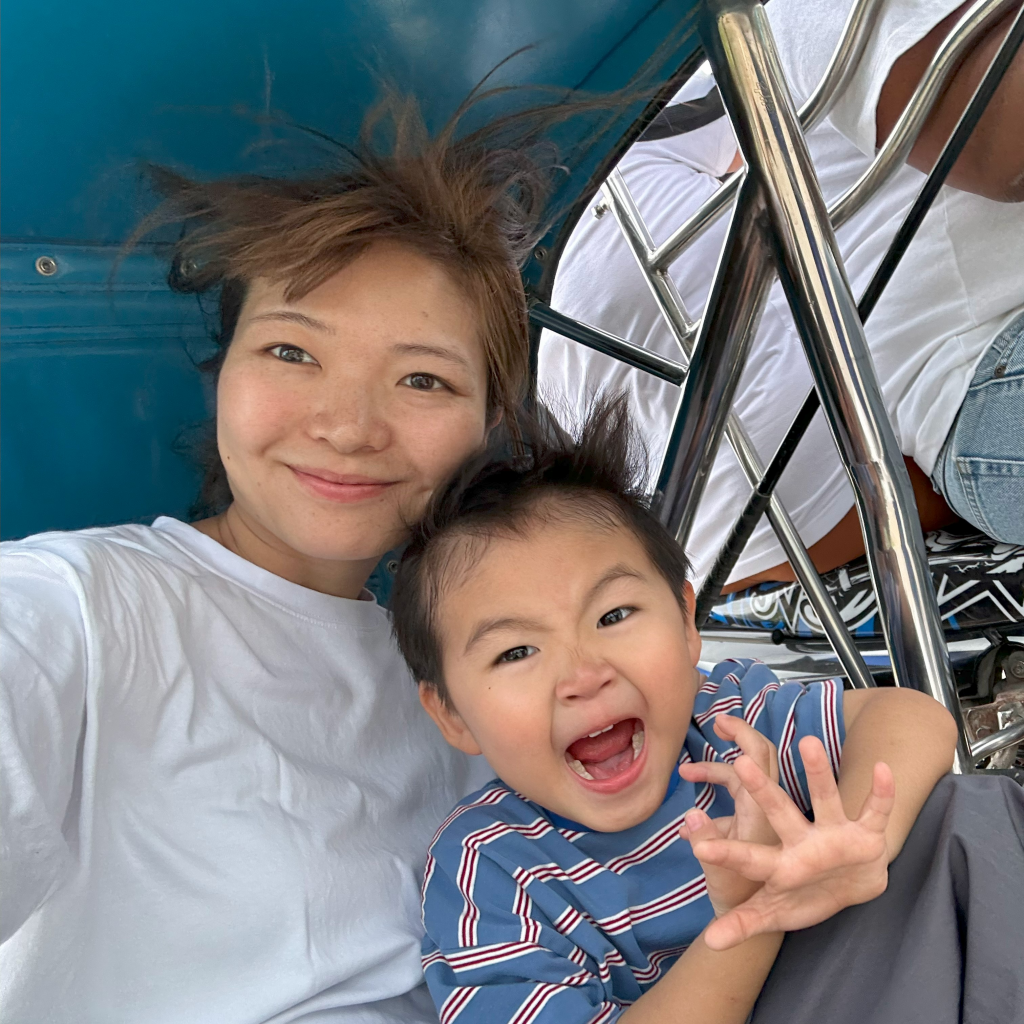 CEBU21カウンセラー：山本ゆみ（当時3歳の息子も一緒に行きました！)