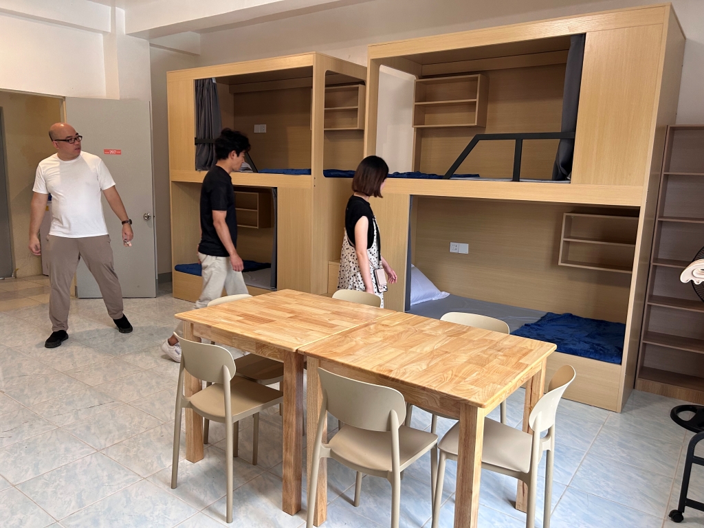 清潔で快適な寮と学習環境